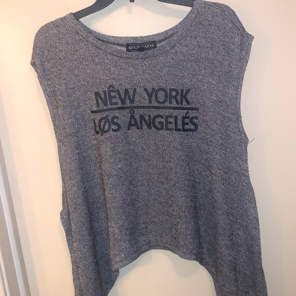 Loose Fit Side Tie Muscle Tank
